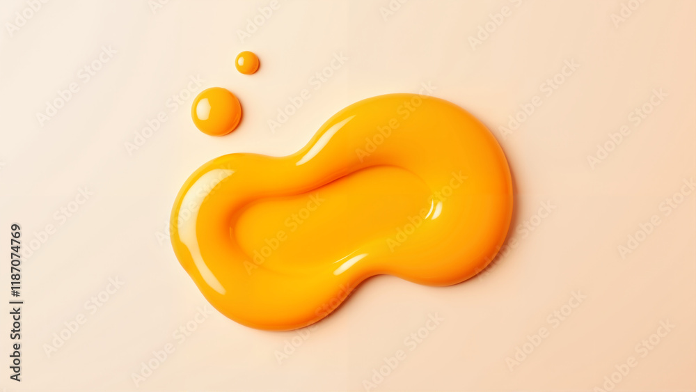 Spilled paint.