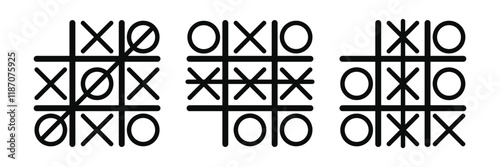 tic tac toe icon sign vector