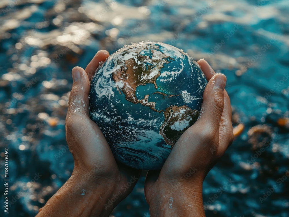 Hands Cradling Earth: A Global Connection Hands Cradling Earth: A Global Connection