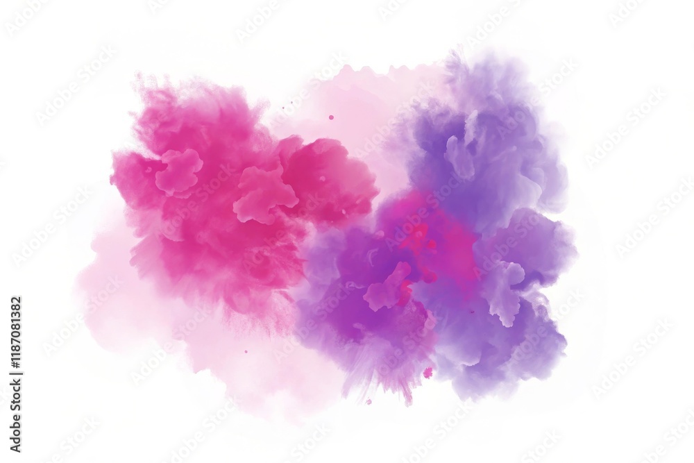 Fototapeta premium Abstract Pink Purple Watercolor Cloud Texture Background