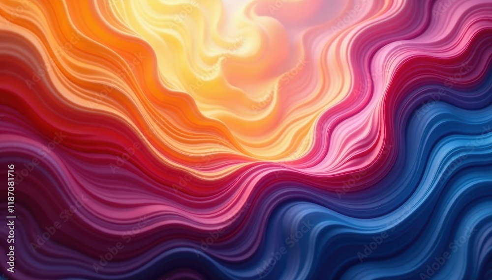 Fototapeta premium Abstract, vibrant color swirls, hazy atmosphere, blur, background