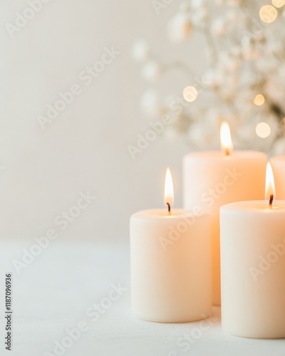 Wallpaper Mural Warm Glow of Lit Candles Creating a Serene and Peaceful Ambiance Torontodigital.ca