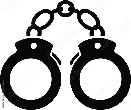 handcuffed icon silhouette,handcuffed vector icon