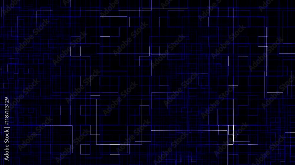 Blue circuitry pattern animation backdrop. Digital maze, abstract background Blue circuitry pattern animation backdrop. Digital maze, abstract background
