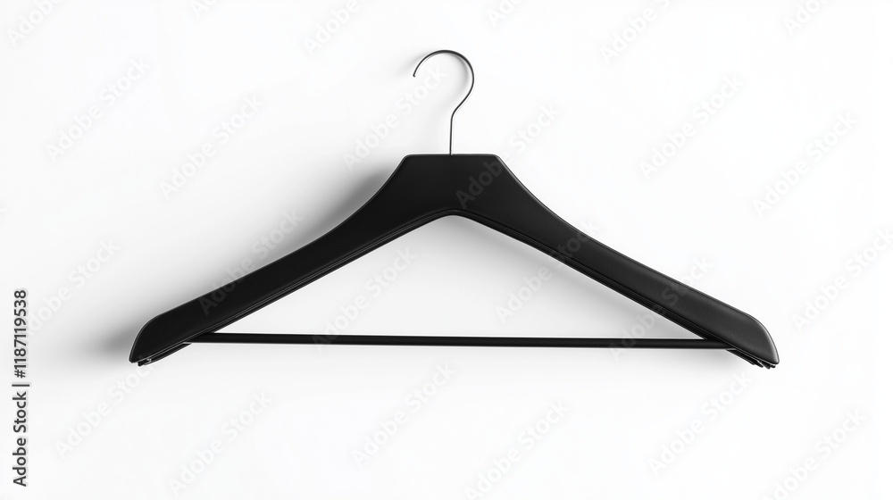 black hanger for clothes isolated on white background black hanger for clothes isolated on white background