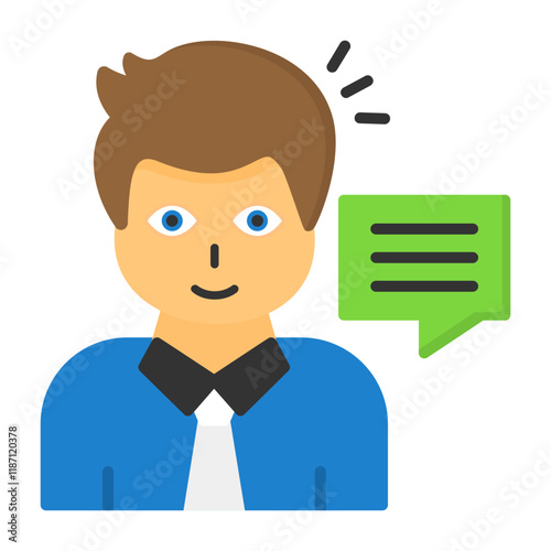 Consultation Flat Style Icon