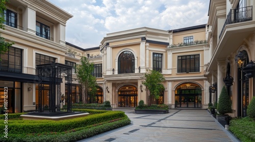 Elegant Courtyard European Style Boutique Shopping Mall