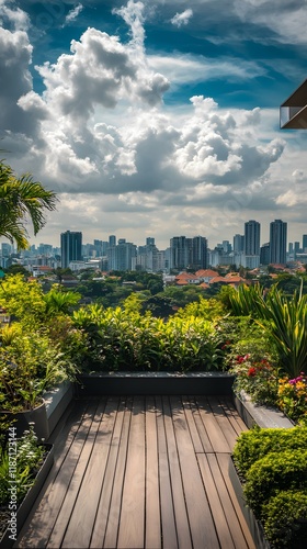 Nature Meets City in Elevated Garden Space photo