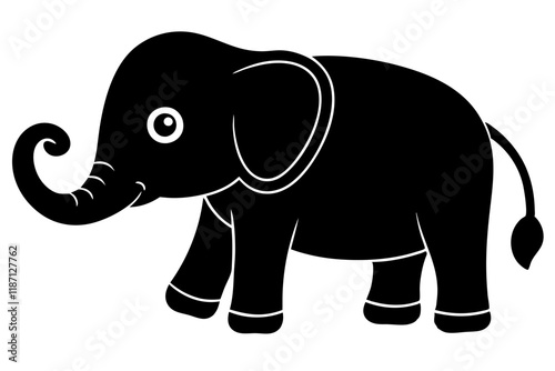 elephant cartoon silhouette photo