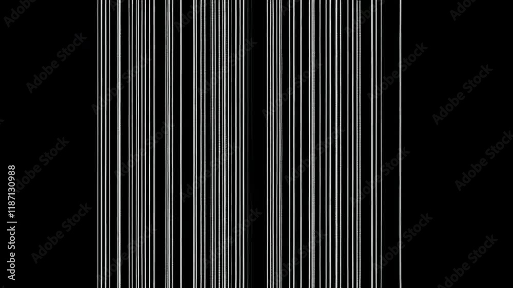 Abstract background with vertical lines. The gray lines are thin and against a dark background looping animation