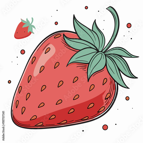 strawberry on a white background