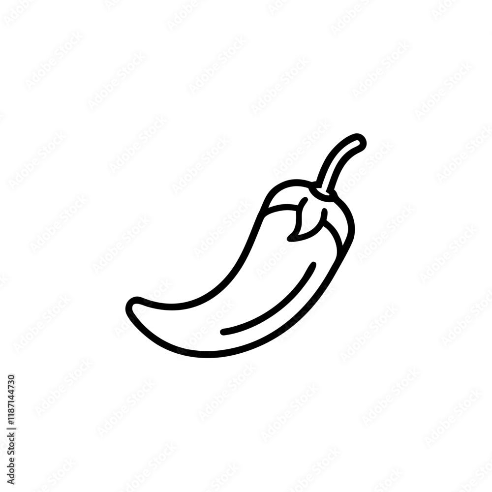 chilli pepper icon on transparent background
chilli pepper icon on transparent background