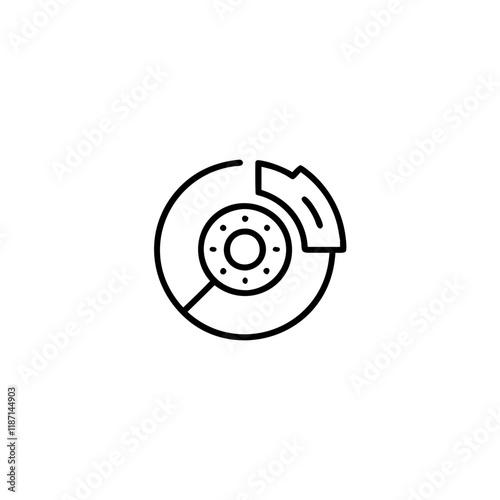 brake icon isolated on transparent background
