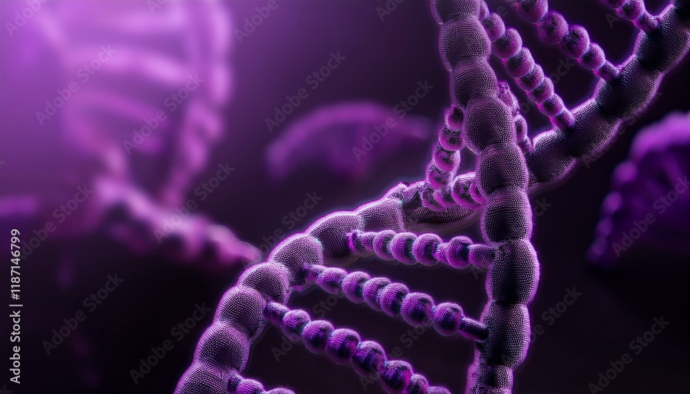 Fototapeta premium Visualizing the DNA structure and spread of pathogens