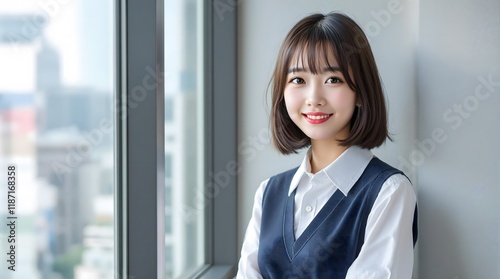 Young Japanese Businesswoman at Her Office Desk / オフィスデスクに座る若い日本人女性 Free Download Young Japanese Businesswoman at Her Office Desk / オフィスデスクに座る若い日本人女性 - GFXLoad