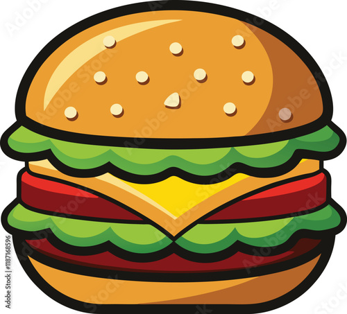 hamburger clipart art,  hamburger vector, hamburger vector illustration, hamburger vector images, hamburger vector icon ,  hamburger  illustration 