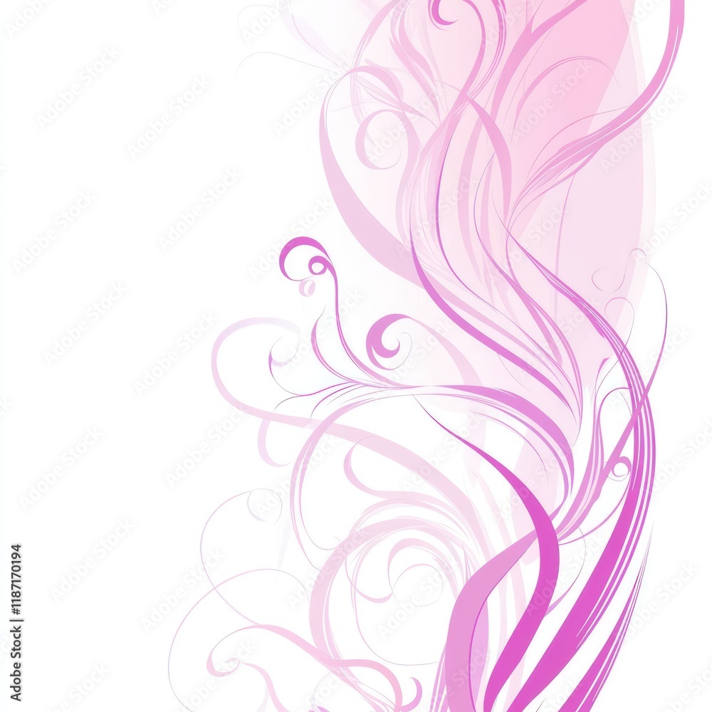 Soft gradient of pink and lavender swirls on a clean white background Soft gradient of pink and lavender swirls on a clean white background