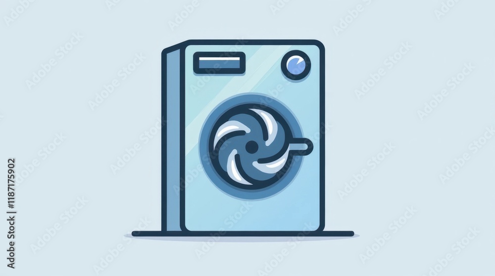 Spinning Washing Machine Drum Icon Spinning Washing Machine Drum Icon
