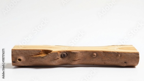 Rustic Wooden Slab, Natural Wood Texture, Ideal for Display or Craft Projects