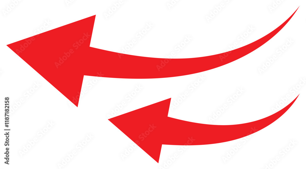 Arrow up icons. Set of curve rise increase arrows. Growth pictogram isolated. Vector illustration.