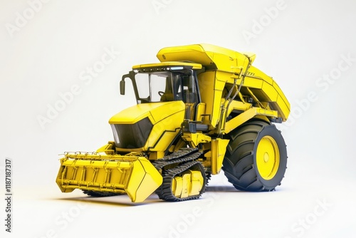 Yellow agricultural machine with modern design, showcasing advan