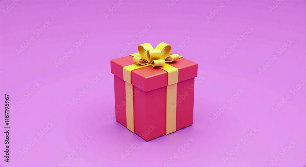 Obraz premium pink box, gift, box, christmas, present, ribbon, bow, birthday, celebration, holiday, decoration, surprise, isolated, anniversary, object, red, valentine, package, pink, xmas, paper, love, wrapping, g