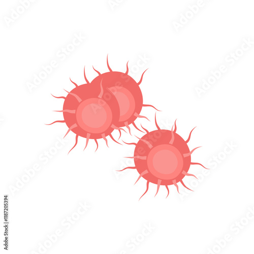 Gonorrhea bacteria illustration 