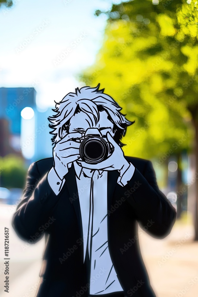 Fototapeta premium photographer using dslr camera