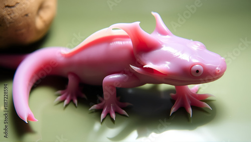 Axolotl, a salamander with regenerative abilities, can regrow lost limbs and even parts of its brain and heart. photo