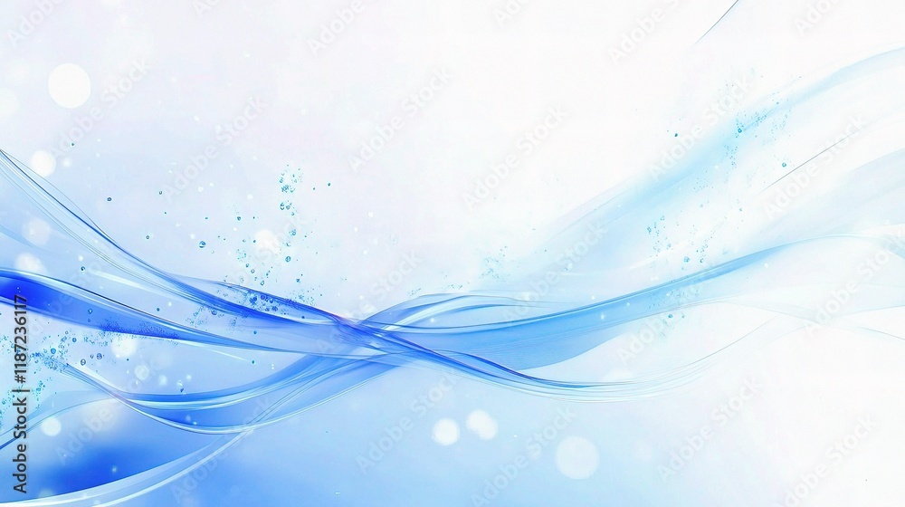 Abstract Waves of Technology in a Beautiful Light Background Abstract Waves of Technology in a Beautiful Light Background