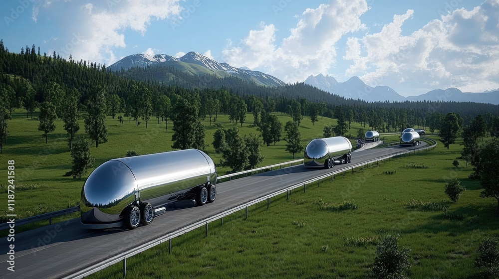 custom made wallpaper toronto digitalA lengthy oil and gas pipeline stretches through lush green grass, framed by a bright blue sky with clouds
