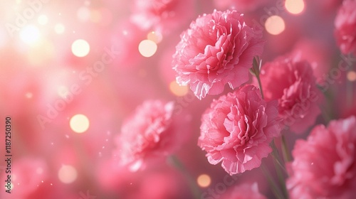 Faint golden bokeh lights blending seamlessly with pastel flowers, forming a warm and soothing background, book illustration style