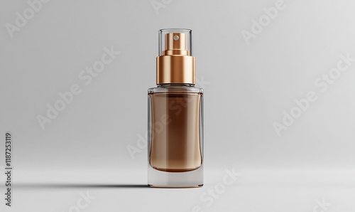 Clear Amber Spray Bottle Mockup