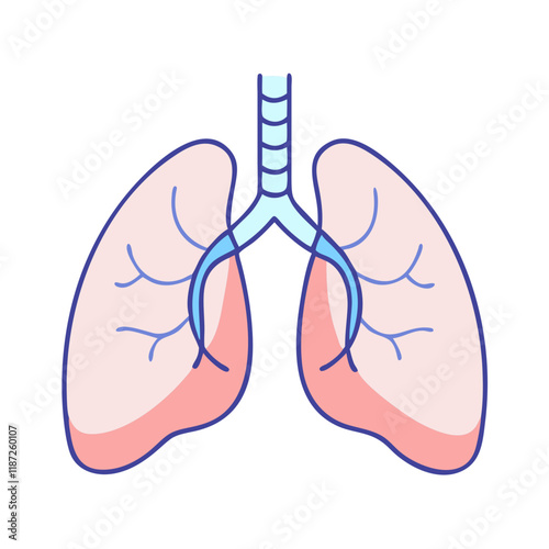 lungs for breathing exercises icon, lungs for breathing exercises vector,.