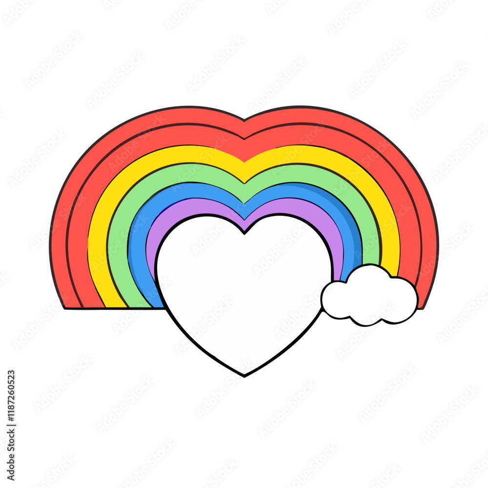 rainbow heart vector icon, rainbow heart vector illustration - simple illustration of rainbow heart, perfect for logos,and rainbow heart -themed designs. rainbow heart vector icon, rainbow heart vector illustration - simple illustration of rainbow heart, perfect for logos,and rainbow heart -themed designs.