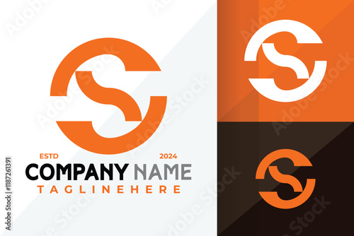Letter Sc or Cs Monogram Logo Icon Vector Design Illustration