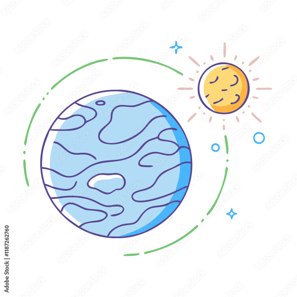 exoplanet with atmosphere icon, exoplanet with atmosphere vector. exoplanet with atmosphere icon, exoplanet with atmosphere vector.