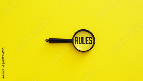 Know the rules and follow the rules concept