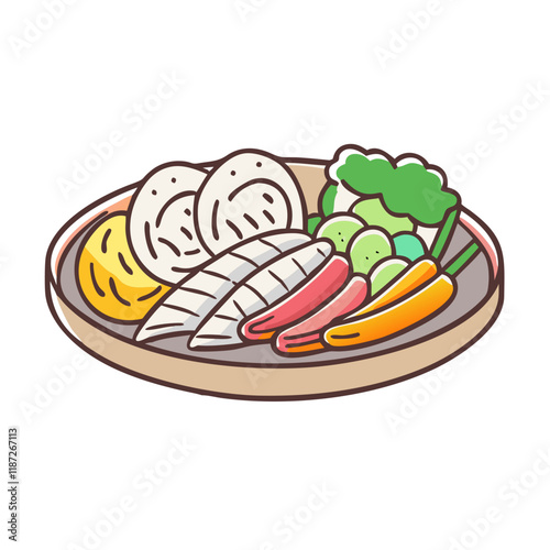 fajitas platter vector icon, fajitas platter vector illustration-simple illustration of fajitas platter, perfect for logos,and fajitas platter-themed designs.