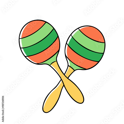 maracas vector icon, maracas vector illustration-simple illustration of maracas, perfect for logos,and maracas-themed designs.