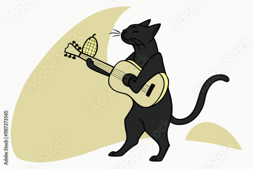 guitar player cartoon