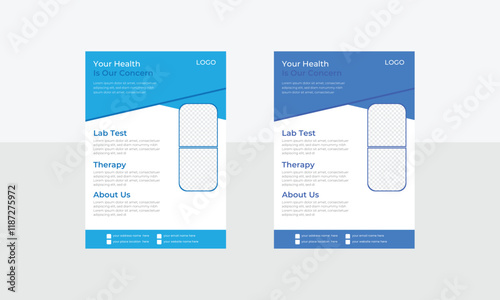 Simple Minimalistic Creative Unique Medical Flyer Template Design