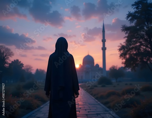 Ramadhan Kareem muslim background. Generative AI