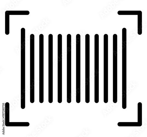 Bar Code Line Icon