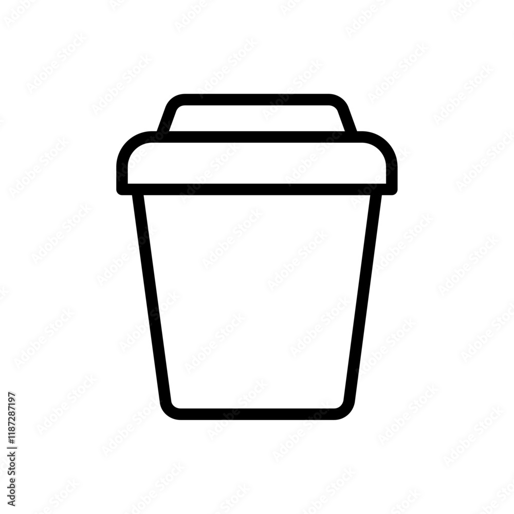 Cup icon flat editable icon mark Cup icon flat editable icon mark