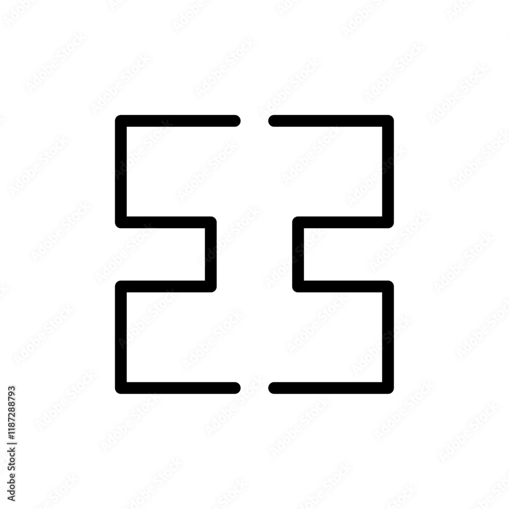 Obraz premium Icbc icon flat editable icon mark