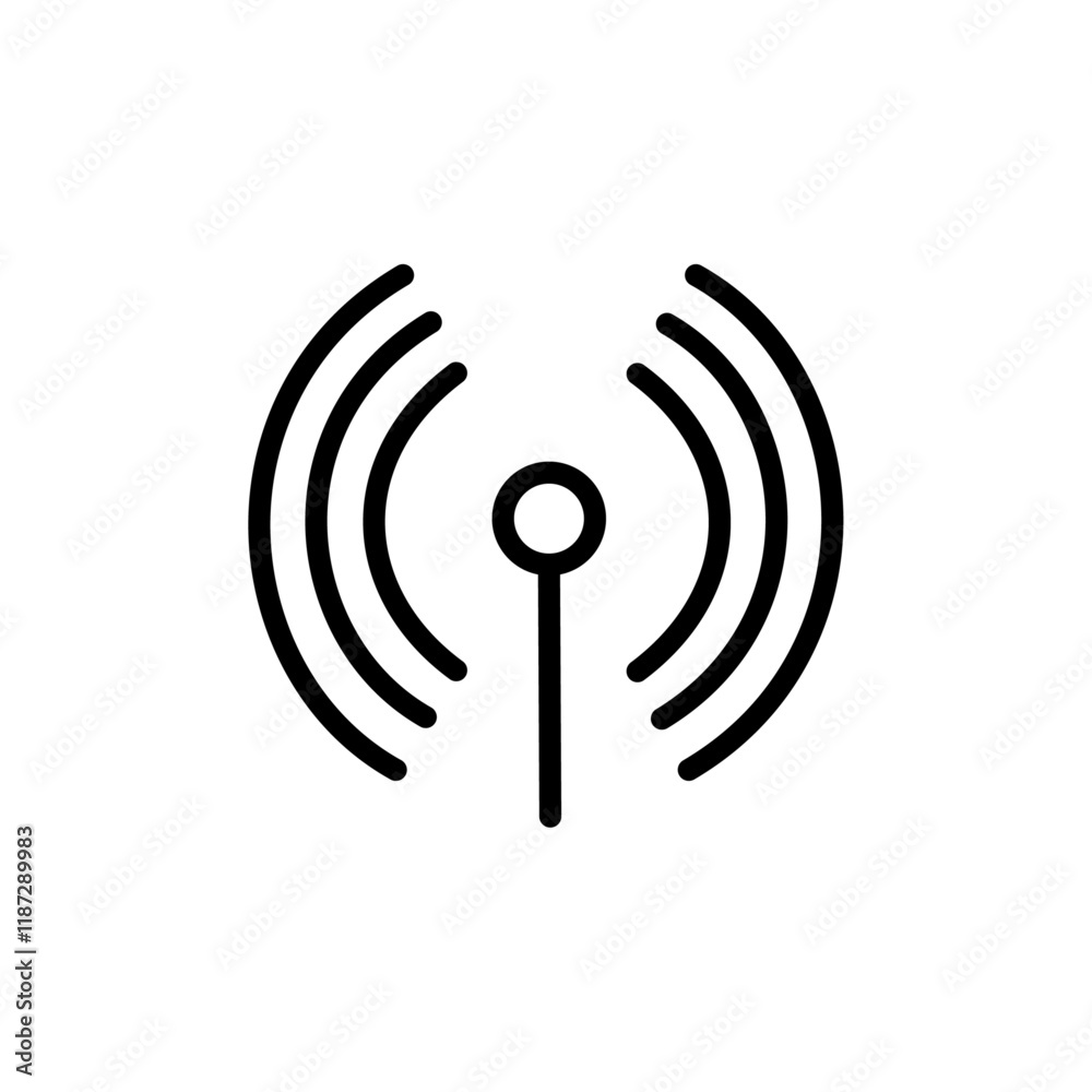 Podcast icon flat editable icon mark Podcast icon flat editable icon mark