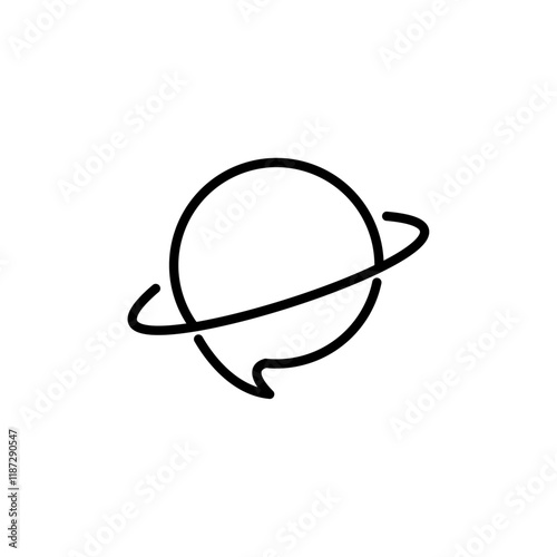 Show chatous icon flat editable icon mark