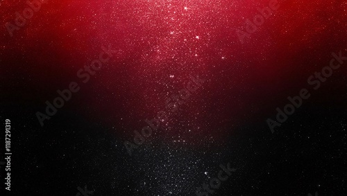 A dramatic gradient from scarlet red to deep black with subtle sparkling effects, creating a bold and luxurious finish, perfect for a luxury background wallpaper presentation display.

