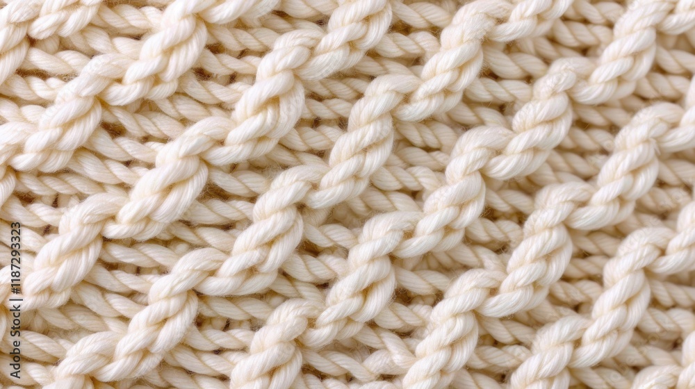 Soft Beige Knitted Fabric Texture for Warm Sweater Backdrop - Retro Abstract Pattern on White Knitwear Background - Decorative Design with Machine Knitting of Loose Knitwear Fabric Soft Beige Knitted Fabric Texture for Warm Sweater Backdrop - Retro Abstract Pattern on White Knitwear Background - Decorative Design with Machine Knitting of Loose Knitwear Fabric